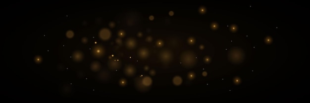 Światło abstrakcyjne świecące światła bokeh Efekt światła Bokeh na czarnym tle