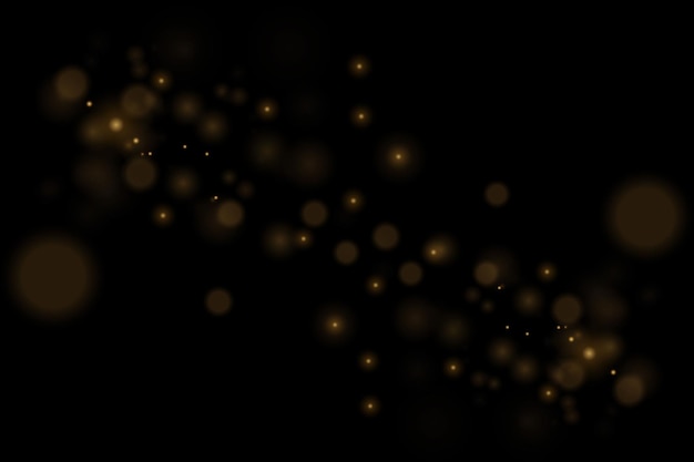 Światło abstrakcyjne świecące światła bokeh Efekt światła Bokeh na czarnym tle