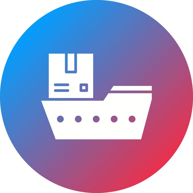 Światowa Wysyłka Obraz Wektorowy Ikony łodzi Może Być Używany Do E-handlu