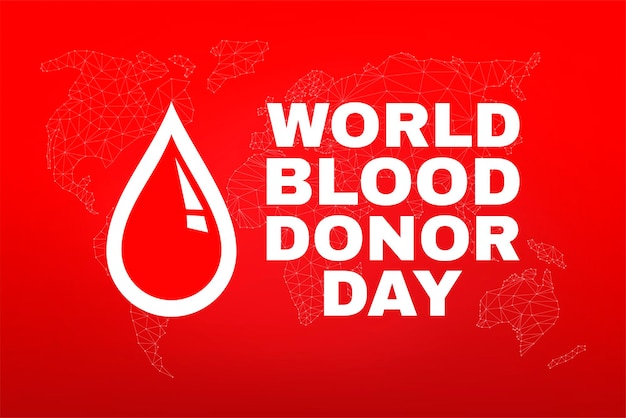 Światowy Dzień Dawcy Krwi Xamedical Projekt Koncepcji Na 14 Czerwca Banner Z Tekstem I Czerwoną Kroplą Krwi Ilustracji Wektorowych