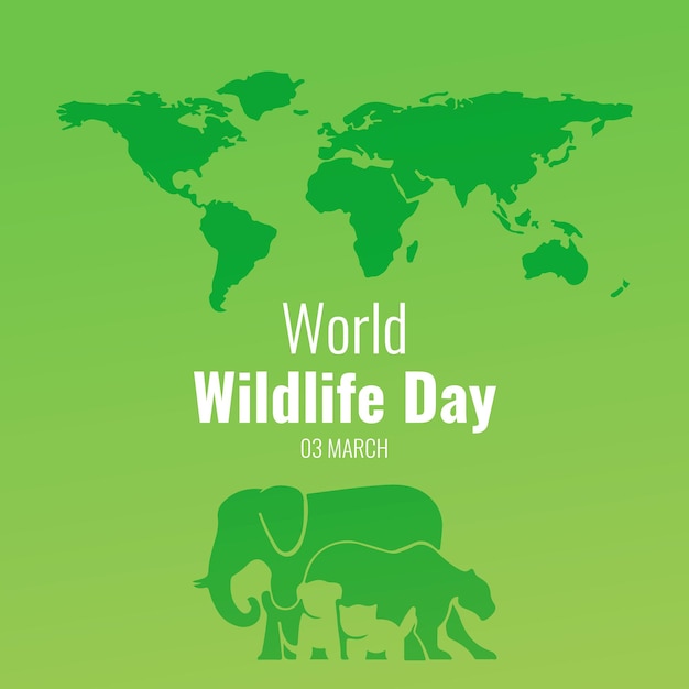 Światowy Dzień Dzikiej Przyrody Plakat Transparent