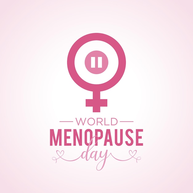 Plik wektorowy Światowy dzień menopauzy obchodzony jest co roku 18 października szablon wektorowy banera z życzeniami, plakatu z tłem ilustracji wektorowych