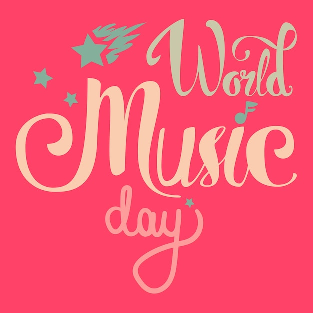 Plik wektorowy Światowy dzień muzyki
