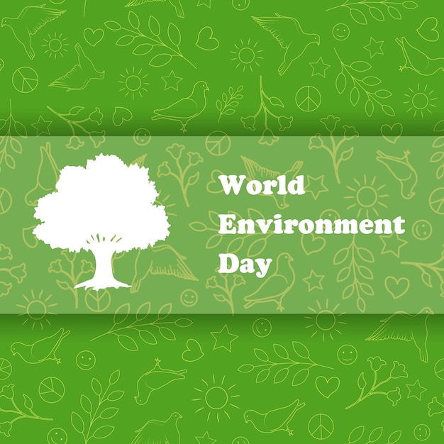 Światowy Dzień środowiska Ekologia Tło