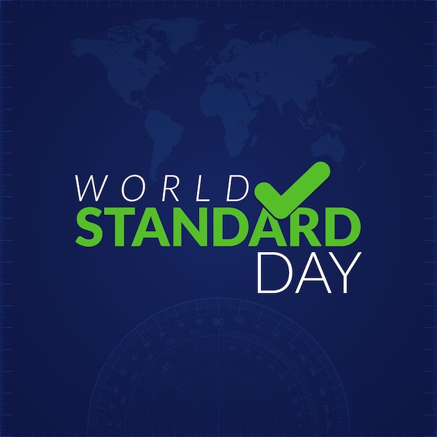 Światowy Dzień Standardów. Baner Powitalny. Szablon Ilustracji