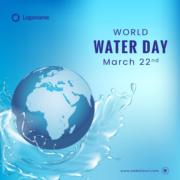 Światowy Dzień Wody Projekt Postu Społecznościowego