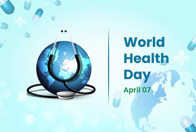 Plik wektorowy Światowy dzień zdrowia 2022 światowy dzień zdrowia