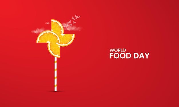 Światowy Dzień żywności światowy Projekt Reklam żywnościowych Dla Mediów Społecznościowych Ilustracja Wektorowa Plakatów Banerowych