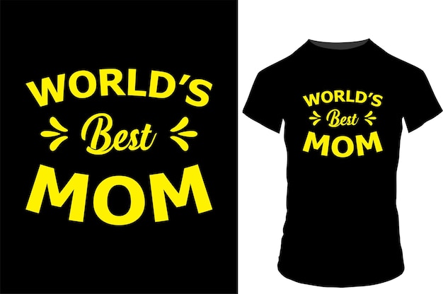 Światowy najlepszy projekt koszulki dla mam wektorowej ilustracji Ręcznie narysowany projekt typografii Spring Mothers da