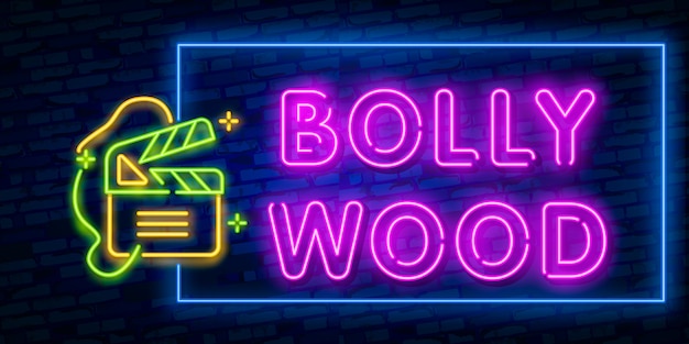 Świecący Retro Kino Indyjski Neon Znak