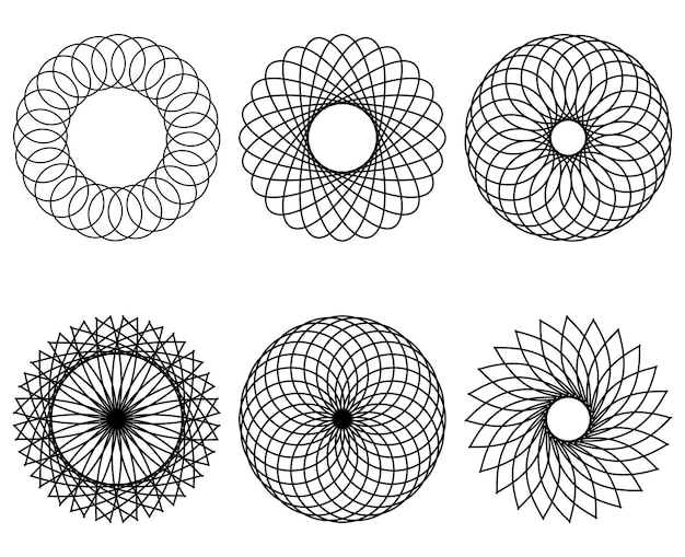 Święta Ilustracja Koło Geometryczny Okrągły Wzór Abstrakcyjne Geometryczne Kształty Geometryczne Koło