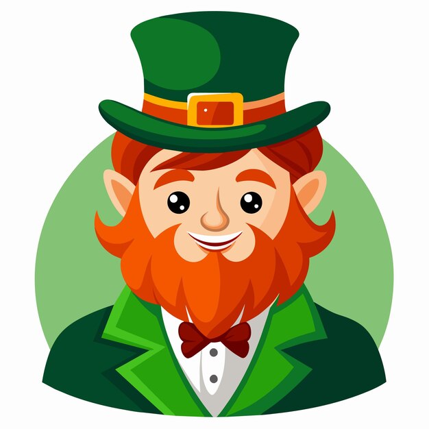 Plik wektorowy Święto św. patryka z ilustracją leprechauna