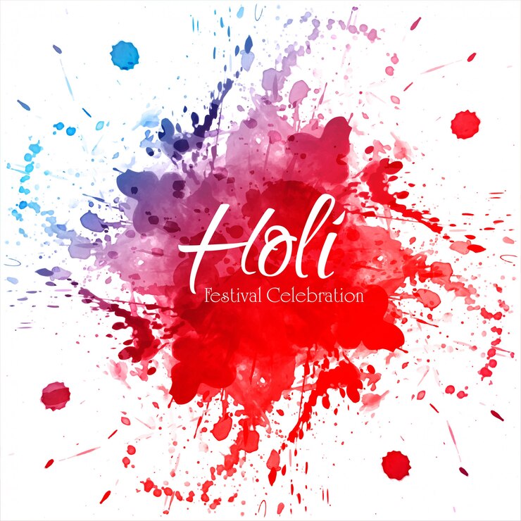 Wektor świętuj kolorowe tło holi festiwalu