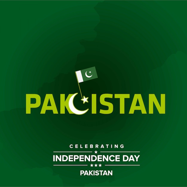 Plik wektorowy Świętujmy dzień niepodległości pakistanu