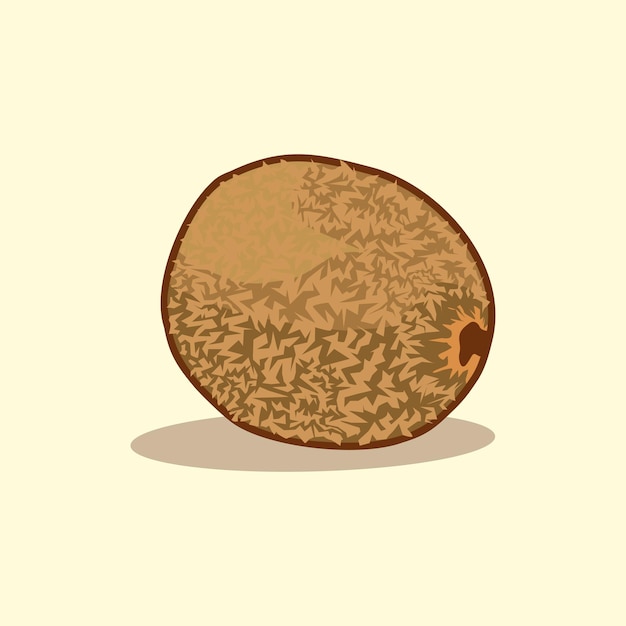 Świeże owoce kiwi ręcznie rysowane ilustracja kreskówka