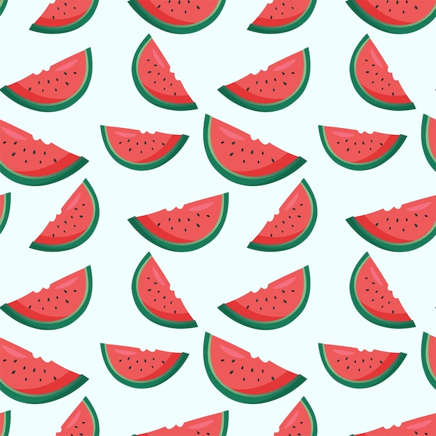 Świeży arbuz tła Szwu z arbuza Kolorowe tapety wektor Dekoracyjne ilustracji