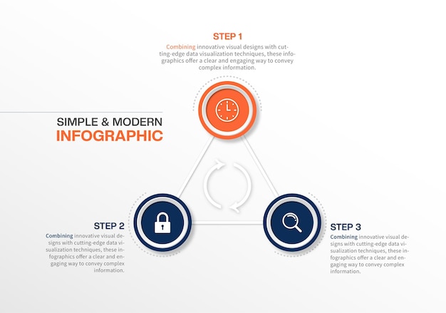 Plik wektorowy Świeży i zwięzły projekt infograficzny wektorowy szablon infograficzny