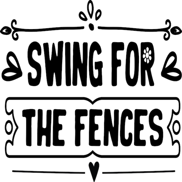 Plik wektorowy swing for the fences svg