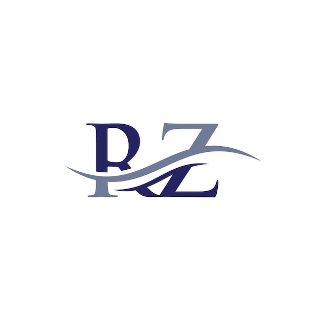 Swoosh Letter Rz Logo Design Dla Biznesu I Tożsamości Firmy Water Wave Rz Logo Z Nowoczesnym Trendem