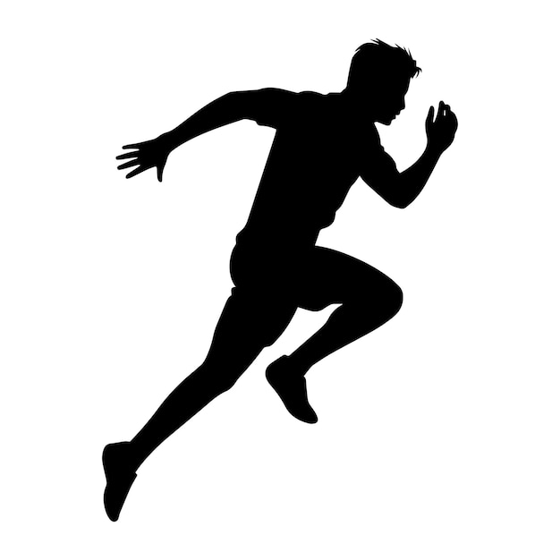 sylwetka biegającego sportowca