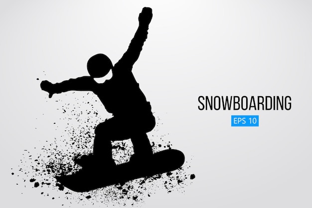 Sylwetka snowboardzisty