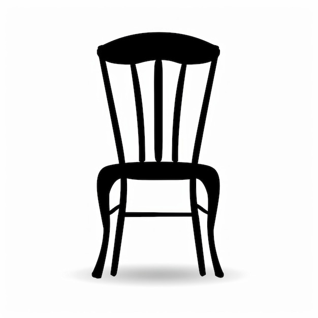 Plik wektorowy sylwetka wektora ikony krzesła
