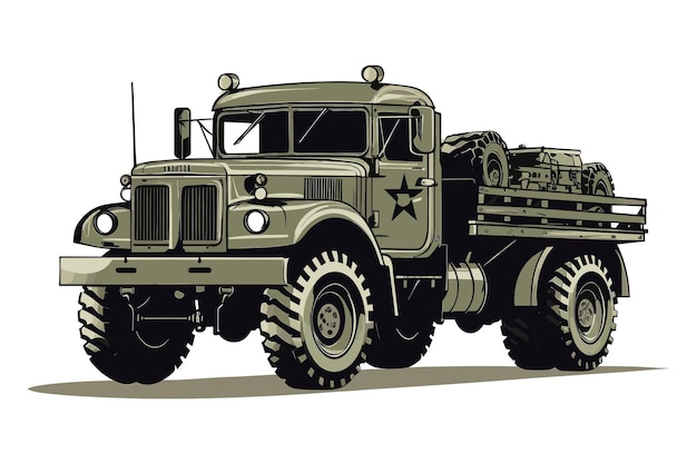 Plik wektorowy sylwetka wojskowego czołgu jeep humvee