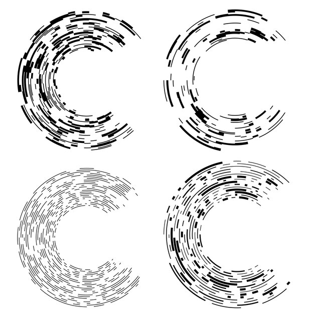 Symbol elementów projektu Edytowalna ikona Półtonów dot smuga wzór na białym tle Wektor ilustracja eps 10 ramki z kolorem losowych kropek Okrągłe obramowanie Ikona za pomocą tekstury punktów linii półtonów