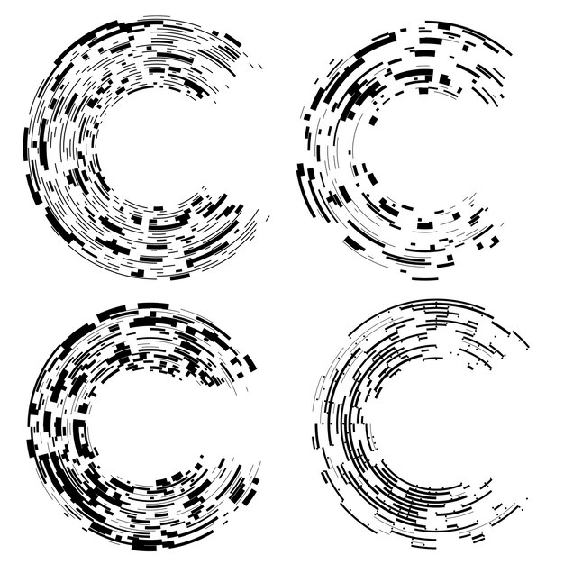 Symbol elementów projektu Edytowalna ikona Półtonów dot smuga wzór na białym tle Wektor ilustracja eps 10 ramki z kolorem losowych kropek Okrągłe obramowanie Ikona za pomocą tekstury punktów linii półtonów