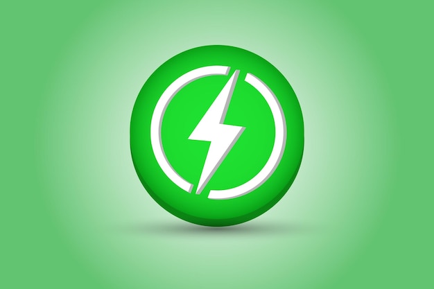 Plik wektorowy symbol energii z logo energii elektrycznej i znakiem stacji ładowania baterii element wektorowy