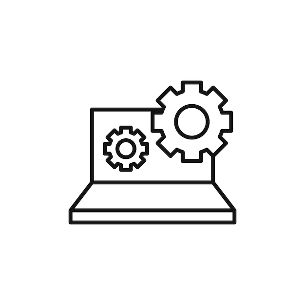 Symbol ikony wsparcia technicznego na białym tle