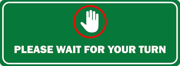 Plik wektorowy symbol oczekiwania znak strefy oczekiwania kolor zielony wektor sali oczekiwania sala oczekiwania