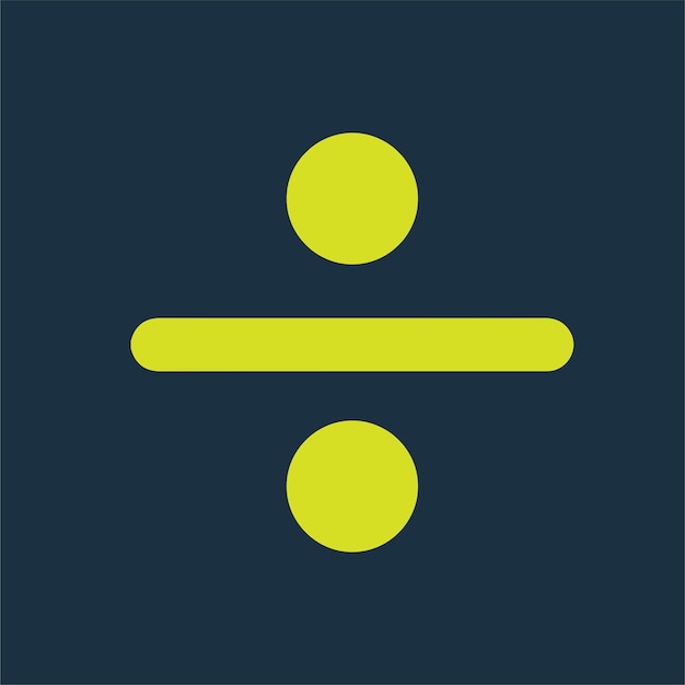 Symbol Podziału Podstawowy Symbol Matematyczny Znak Ikona Przycisku Kalkulatora Biznes Koncepcja Finansów