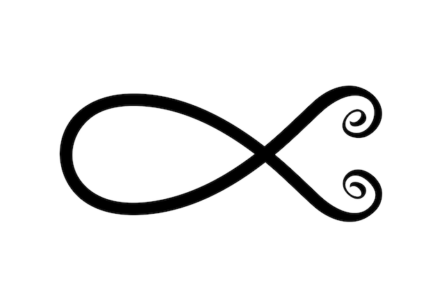 Symbol ryby ręcznie malowany pędzlem