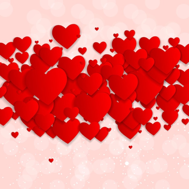 Symbol Serca Walentynki S. Projekt Tła Miłości I Uczuć. Ilustracja Wektorowa Eps10