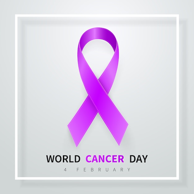 Symbol światowego Dnia Walki Z Rakiem 4 Lutego