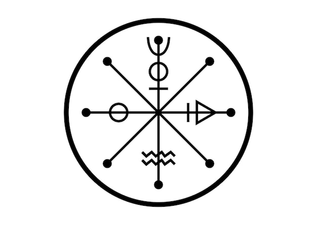 Symbol Tarota Koło Fotune, światowy Starożytny Znak, Cykl życia, Magiczny Talizman Czarownicy