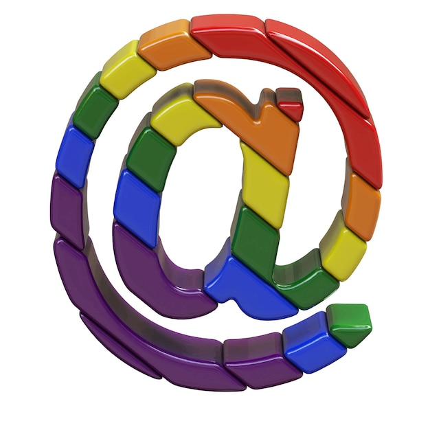 Symbol w barwach flagi LGBT