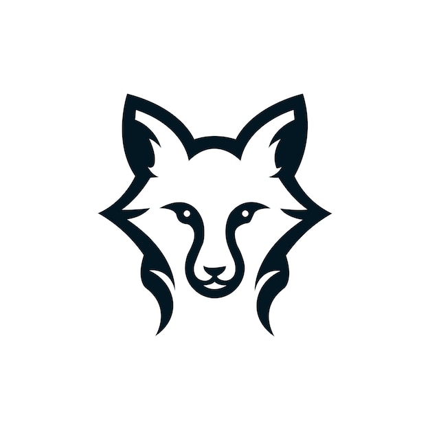Plik wektorowy symbol wilka lub lisów