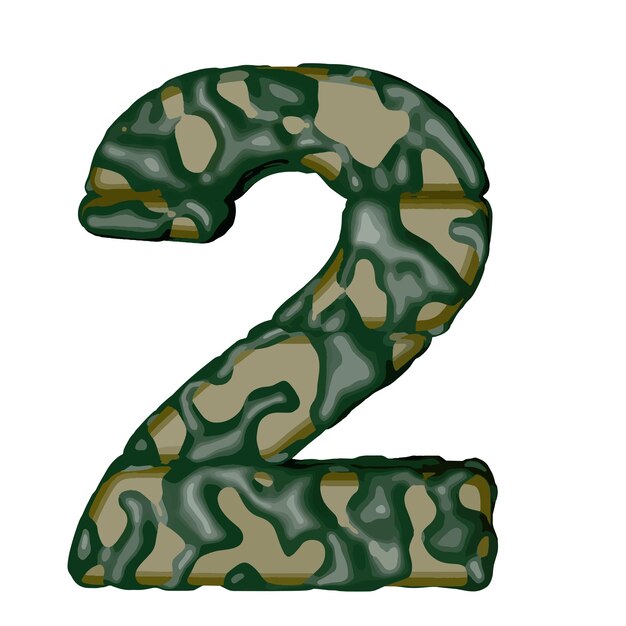 Symbol z zielonego kamuflażu numer 2