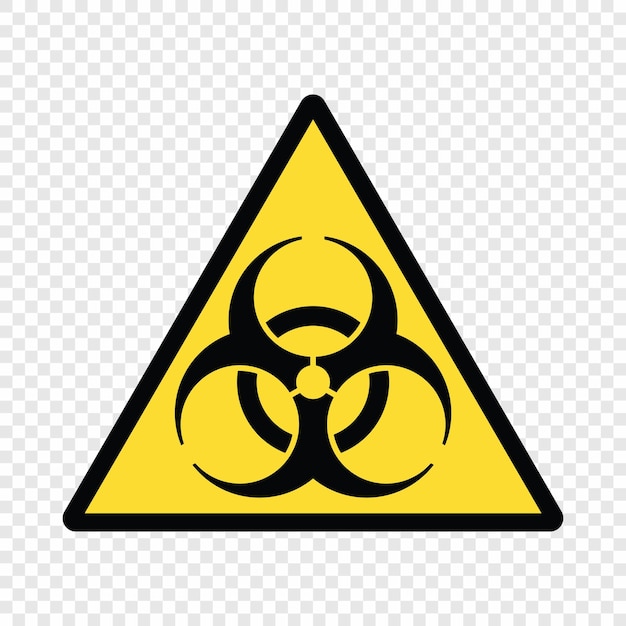 Symbol Zagrożenia Biologicznego Ostrzeżenie Biologiczne Ikona Wektora Wirusa Koronowego Szablon Dla Swojego Projektu
