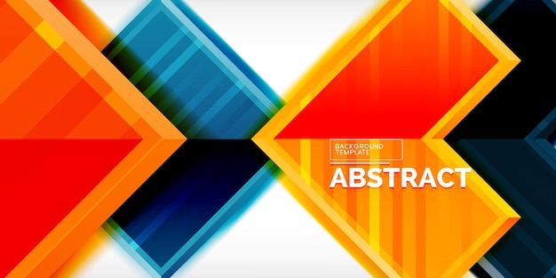 Symbole strzałek utworzone za pomocą efektów 3D i tekstury linii geometrycznego abstrakcyjnego tła