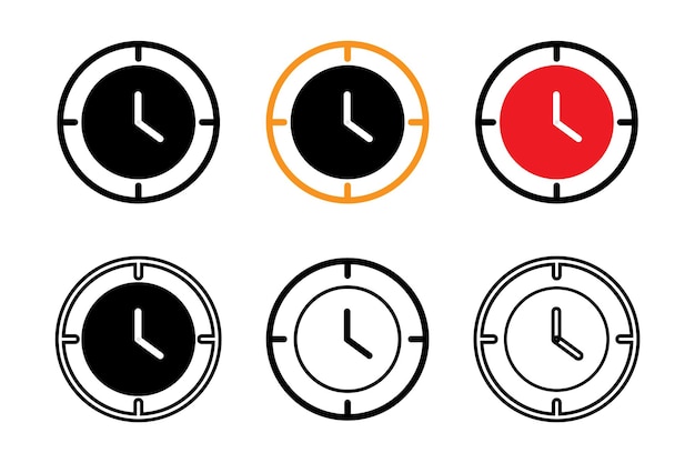 Plik wektorowy symboly zegara czasowe elementy wektorowe