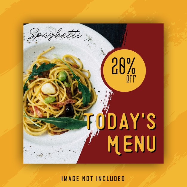 Szablon Banner Menu Spaghetty