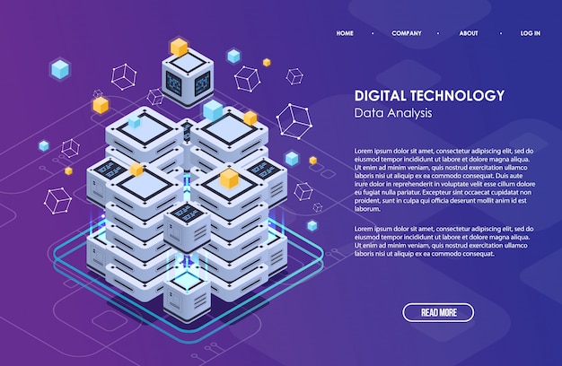 Szablon Biznesowy Sieci Blockchain. Skład Izometryczny Kryptowaluty I Blockchain. Górnictwo Streszczenie Technologia. Cyfrowy System Pieniężny. Układ Strony I Aplikacji.