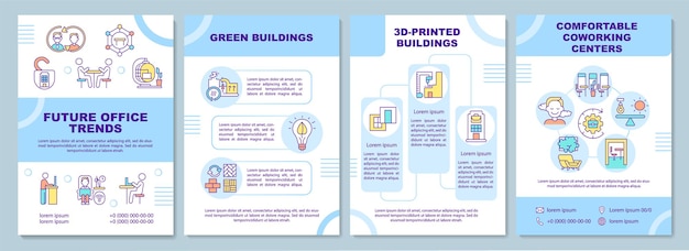 Szablon Broszury Przyszłych Trendów Biurowych