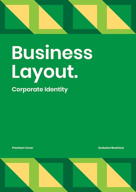 Plik wektorowy szablon broszury tożsamości firmy. okładka firmy. streszczenie układu geometrycznego raportu korporacyjnego.