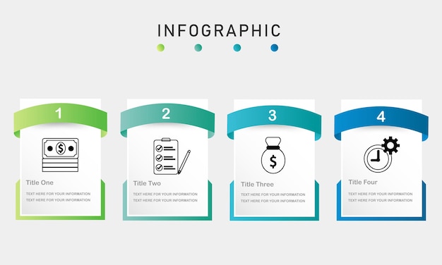 Szablon Dla Infografiki Kolor Gradientu