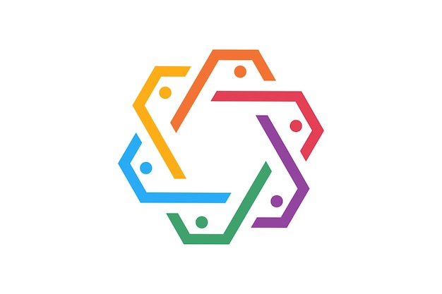 Szablon Elementów Ikony Globalnego Logo Społeczności