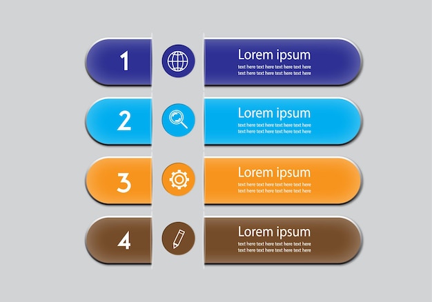 Szablon Elementów Infografiki Dla Serii Ewolucji, Schemat, Kreatywny Baner.